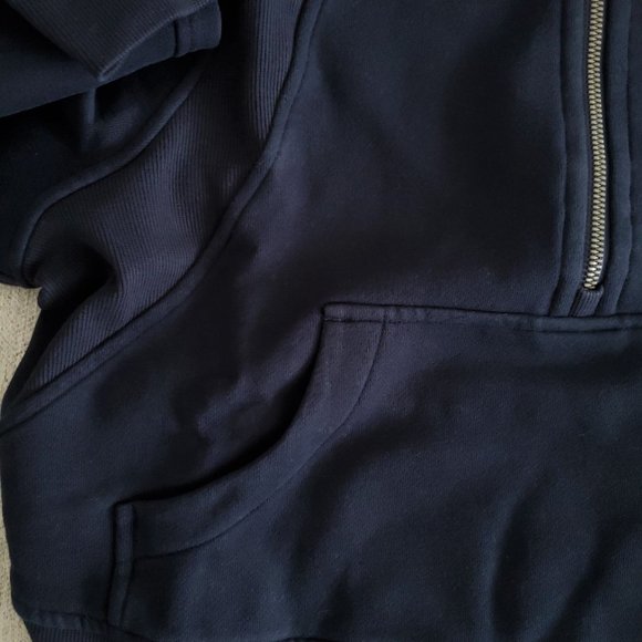NWT Tag Lululemon Scuba Oversized Half-Zip 1/2 Zip Hoodie - XS/S True Navy Blue - Picture 7 of 9